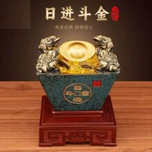 黄铜日进斗金铜摆件蟾蜍家居装饰品玄关工艺品客厅办公室开业摆设