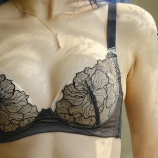 Lace, Wire-Free, Breast-Revealing, Large and Small Breasts, Push-Up, Auxiliary Breast Adjustment Underwear, Women's Suit Bra