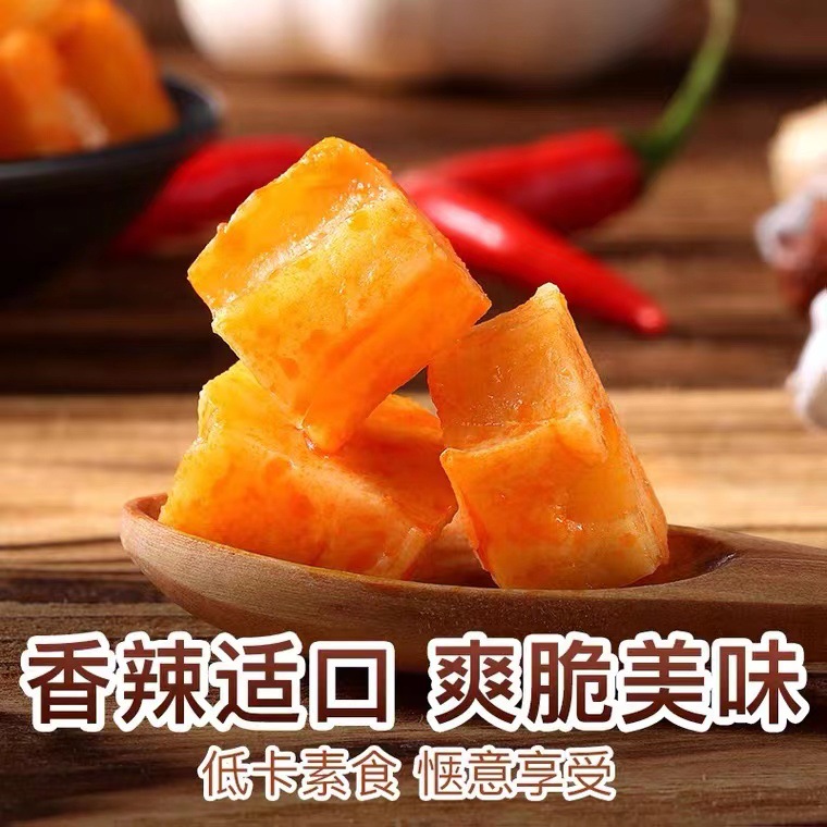 Bai Cao Wei Spicy Braised Lotus Root 180g Box, 40 Pack Spicy Lotus Root Snacks Crispy Lotus Root Braised Flavor