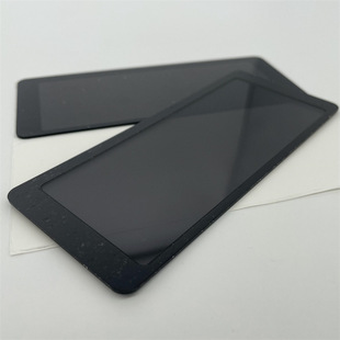 125*52*1.2mm game machine semi-transparent PC digital display protection window mirror silk screen border adhesive CNC customization