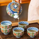 Японский импортный чайный сервиз, комплект, чайная чашка, заварочный чайник, подарочная коробка