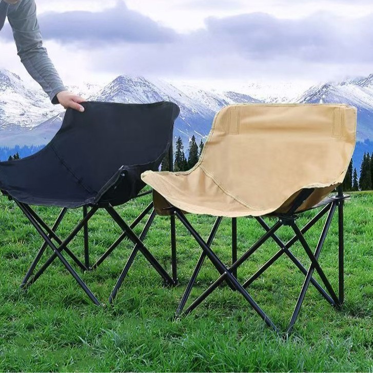 Personalizada silla plegable de camping al aire libre silla de luna portátil silla de playa silla de picnic silla de pesca taburetes de dibujo