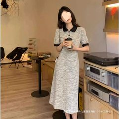 2025夏季新款香风法式修身显瘦气质连衣裙裙子