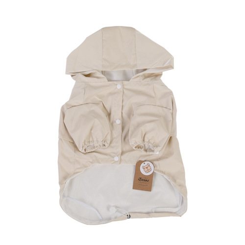 Pet Candy Raincoat French Dou Teddy Outdoor Waterproof Clothes PU Double Layer Rainproof and Leakproof Dog Clothing Poncho for Going Out