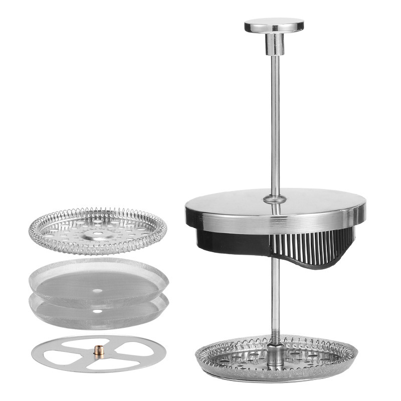 304 Stainless Steel Tea Maker Filter Pressure Rod French Pressure Pot Filter Pressure Pot Coffee Pot Press Pot Pressure Plate Bottom Plate Accessories
