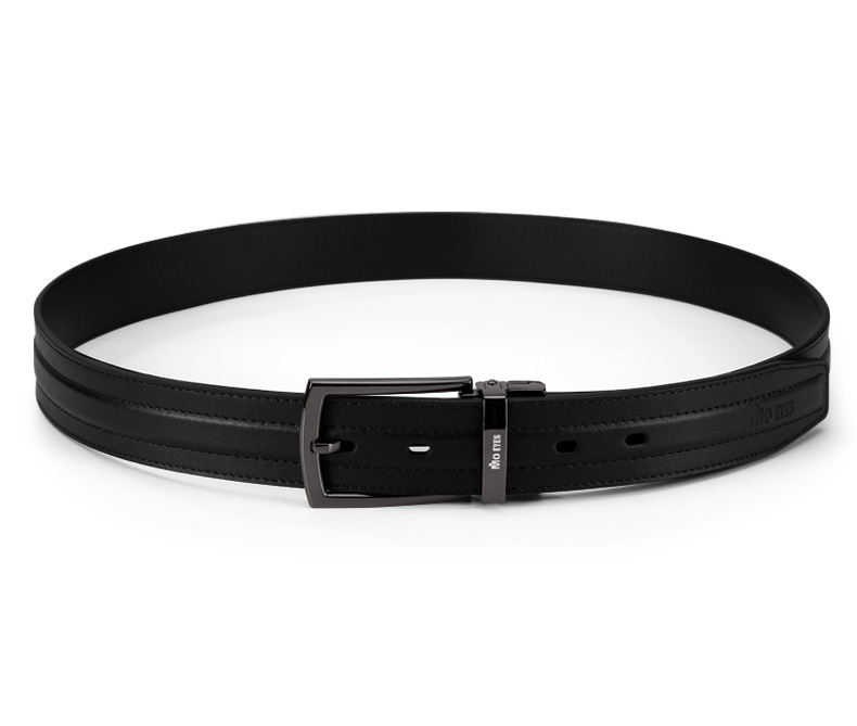 Thắt lưng da bò lớp đầu nam hai mặt xoay mắt ma thuật moeyes — M23PD001-Đen Trắng, M23PD001-Đen chi tiết 17