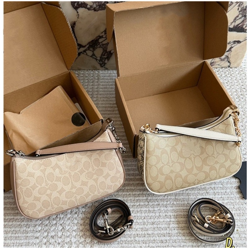 26 High-Quality New Teri24 Underarm Bag with Gradient Color Print, Fashionable Shoulder and Handbag, Small Square Bag for Women