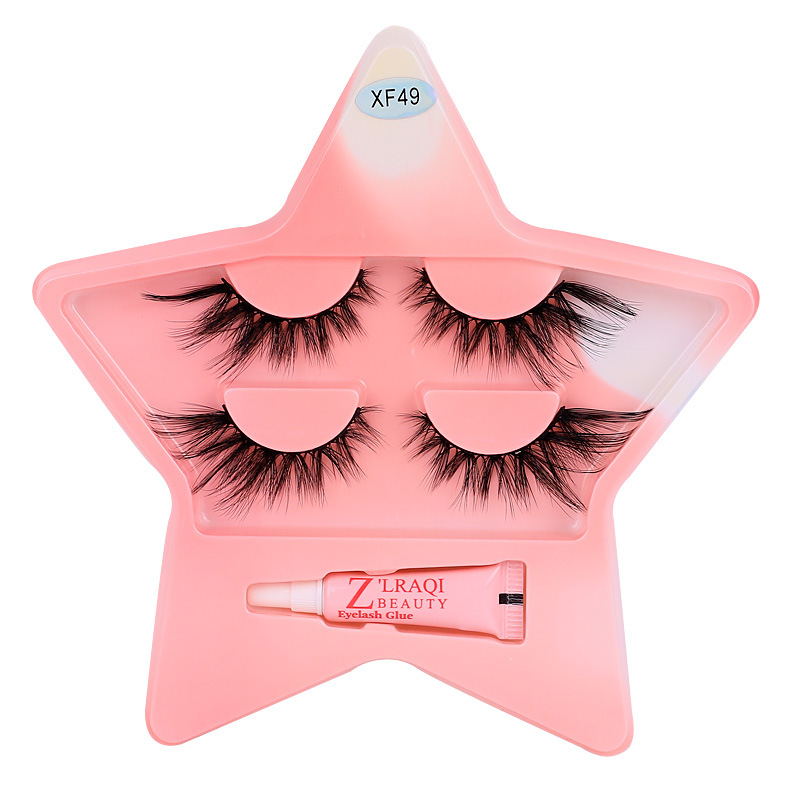 10 pares de pestañas postizas tridimensionales de tallo duro, estilo europeo y americano, pestañas en racimo completas y densas, pestañas postizas de una sola pieza para maquillaje de escenario para maquilladores.