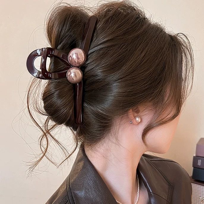 女性用ヘアピン、高級感のある韓国東大門と同じスタイルのヘアピン、後頭部のシャーククリップ、女性用ヘアアクセサリー|undefined