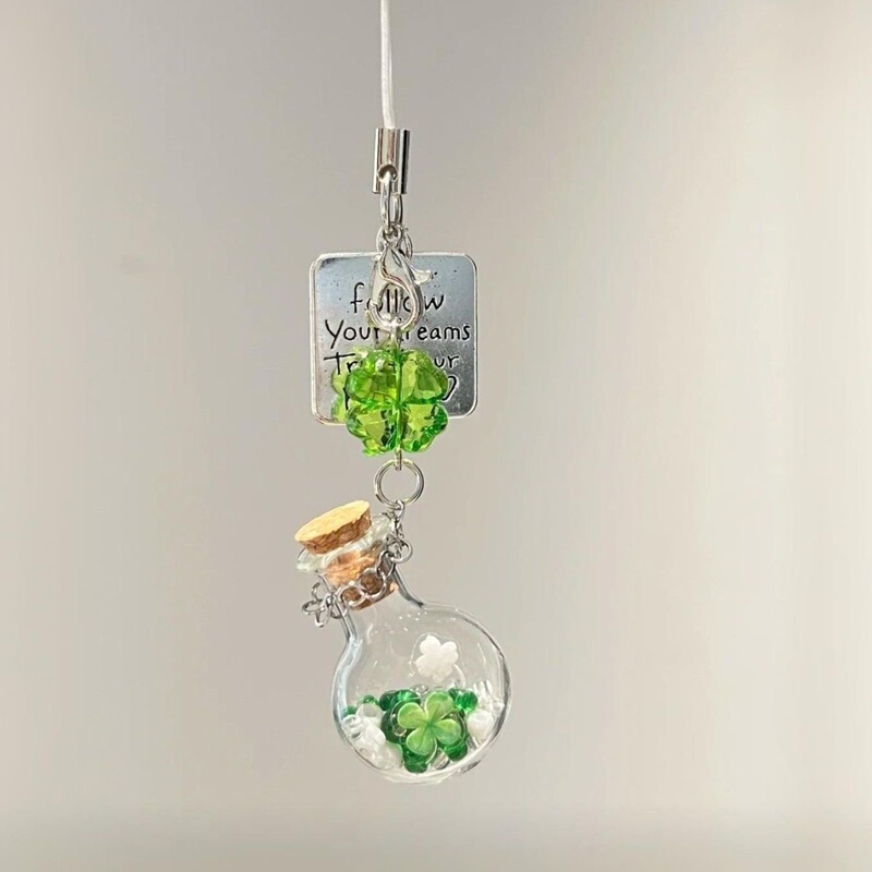 Lucky You! Handmade Beaded Phone Chain, Fresh and Simple Style, Bag Camera Charm, Keychain, Phone Chain Accessory Lucky You! Handmade Beaded Phone Chain, Fresh and Simple Style, Bag Camera Charm, Keychain, Phone Chain Accessory