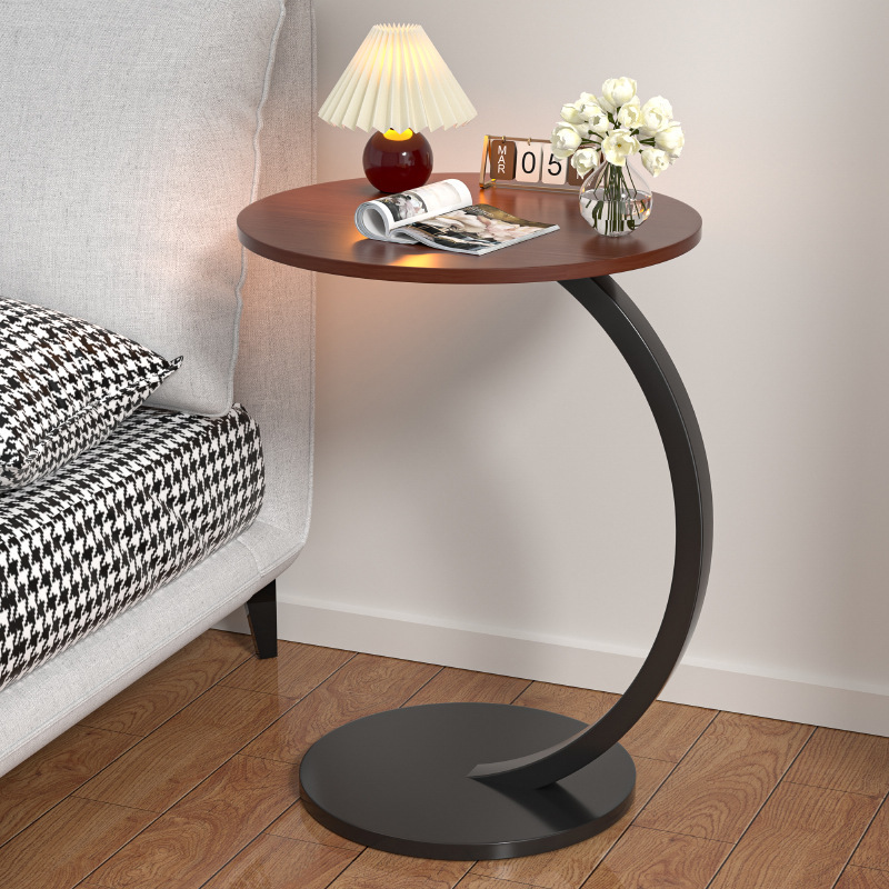 Trendy Bedside Storage Rack Small Round Table Simple Home Sofa Side Table Coffee Table Bedside Cabinet Modern Minimalist Bedroom