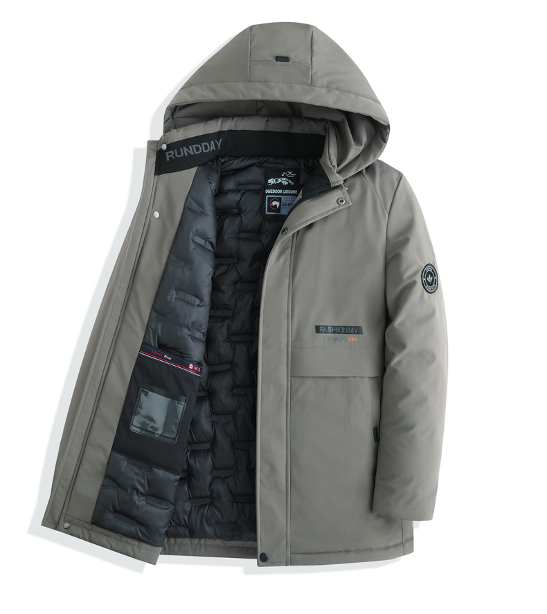 Giacca da uomo in cotone spesso con cappuccio, cappotto invernale caldo semplice e casual da lavoro, tridimensionale_voghion.com