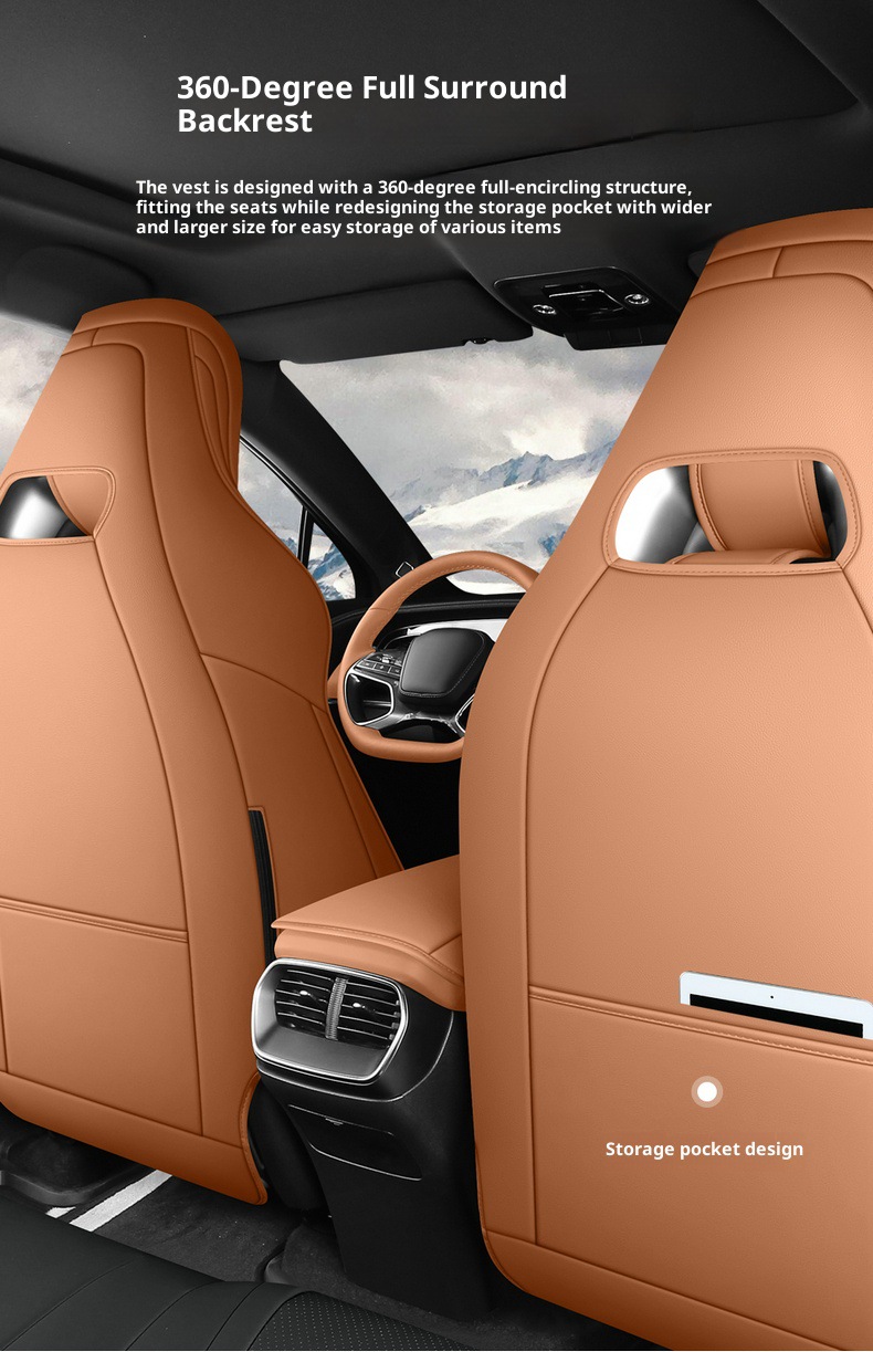New Model Special Car Hiace 07Ev Nappa Leather Four-Season Left-Hand Drive Overseas Right-Hand Drive Seat Cover Cross-Border Full-Cover Car Seat Cushion