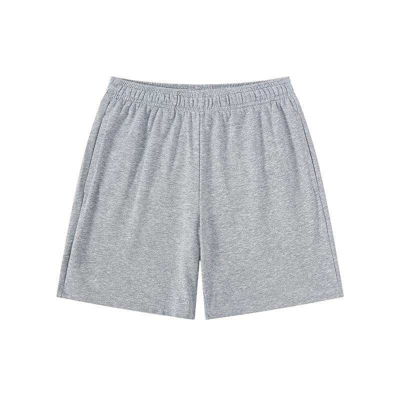 Pantalones deportivos americanos de cinco puntos de color caramelo de felpa, pantalones cortos de hombre sueltos casuales de moda, personalización de ropa exterior de verano de algodón puro