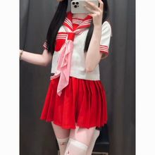 bodyline平替新款红三本短袖正统jk制服套装水手服学院软妹套装