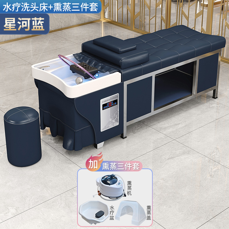 Cama de champú de acero inoxidable peluquería especial peluquería champú para el cabello tienda de cuidado del cabello tailandés circulación de agua cama de masaje
