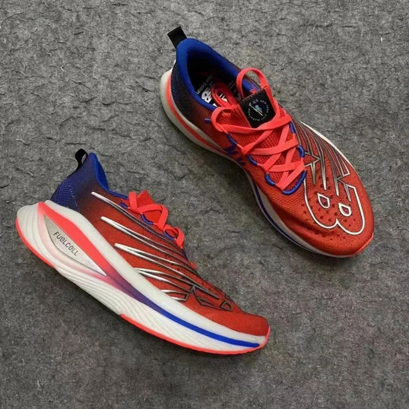 Cross-Border Nb Elite V3 Casual Running Shoes Fabric Shock-Absorbing Sports Jogging Shoes Increased Carbon Plate Comfortable Running Shoes