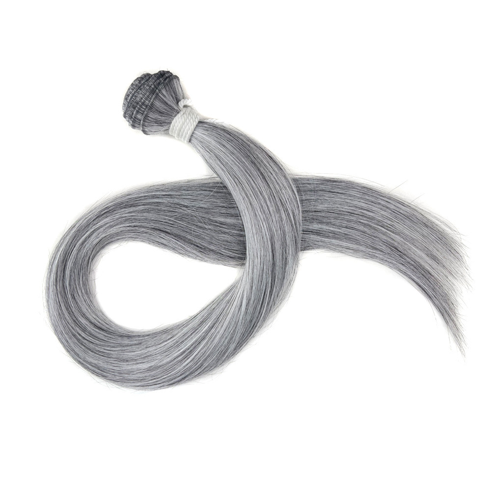 Europa, América y África transfronterizos Synthetic Straight Hair Bundle peluca recta extensión de cabello cortina