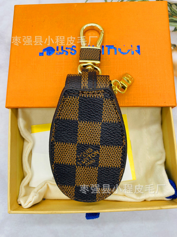 브라운 체크무늬 키백 [라운드]