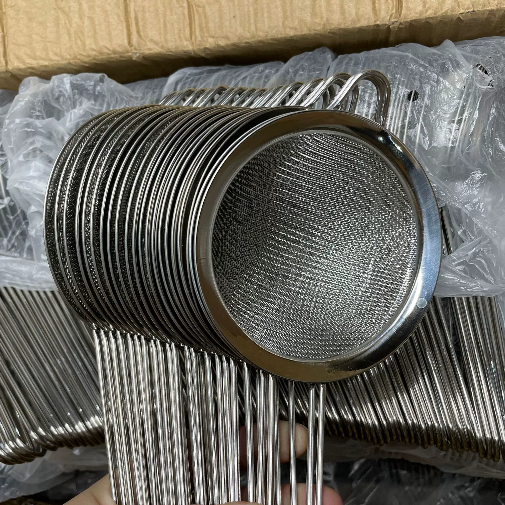 Нержавеющая сталь шириной 10 см масляная сетка саржевое Птичье гнездо Фильтр Дуршлаг для муки сито масло рыбалка оптом