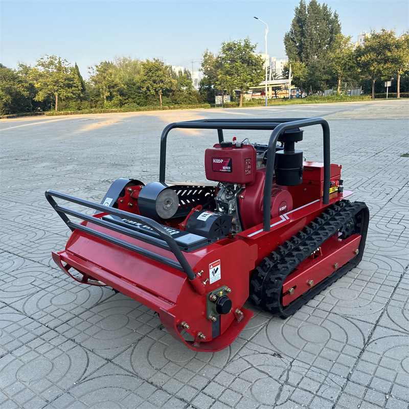 新款光伏除草设备 开荒园林除草碎草机 柴油大马力遥控割草机