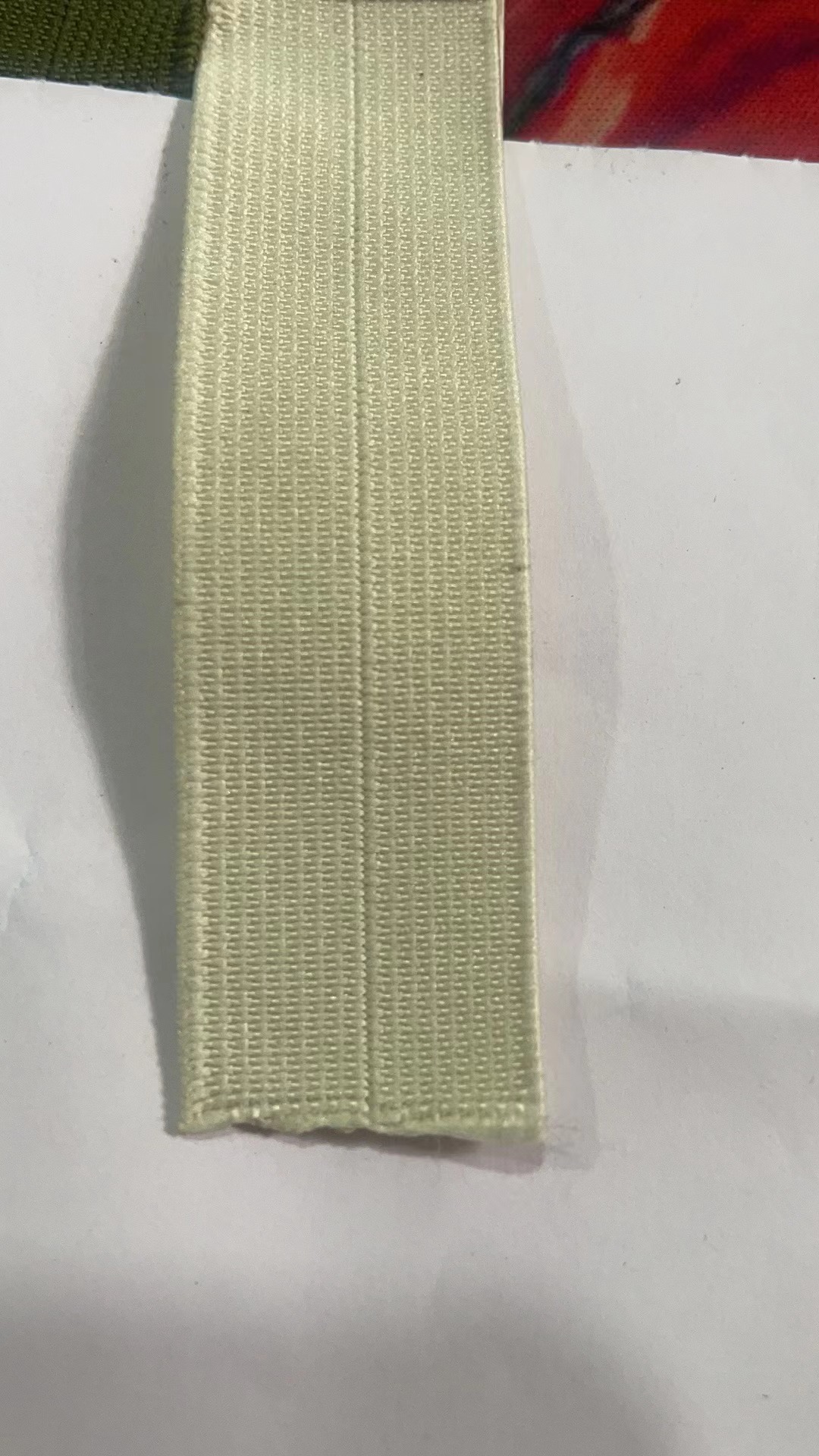 쌀 흰색 * 2.2cm(7 점) 중간 접힌 고무 밴드