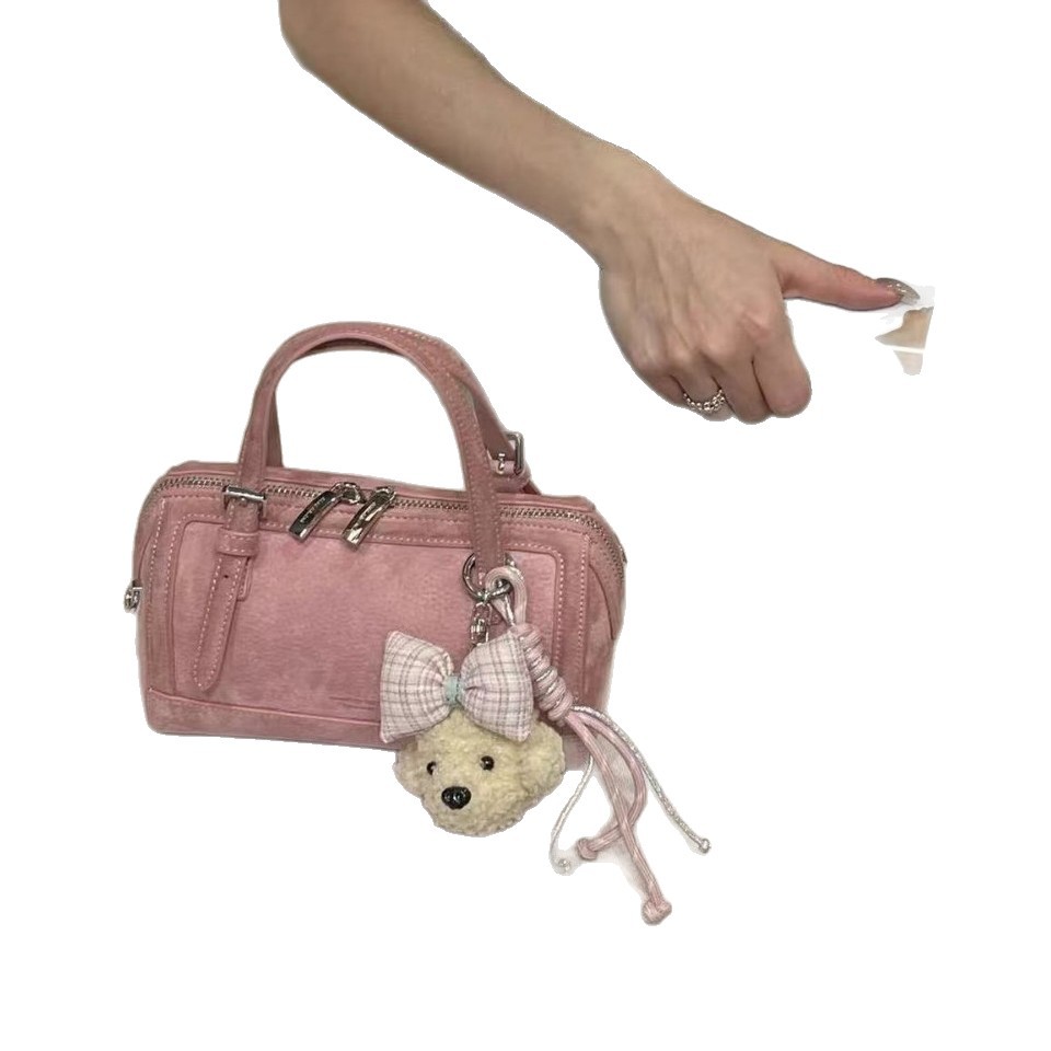 Retro Korean Style Boston Pillow Handbag For Women 2026 Summer New Fashion Luxury Shoulder Crossbody Bag - Thumbnail 5