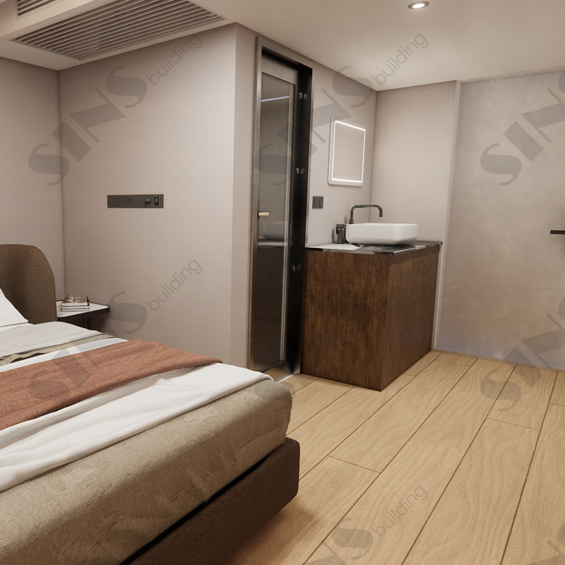 Comercio exterior exportación de casas de cápsulas prefabricadas con inodoros, manzanas, hotel de cápsulas espaciales, alojamiento residencial, alojamiento residencial