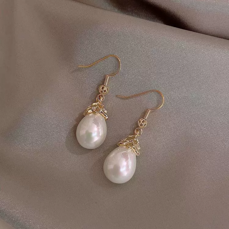 Серьги из жемчуга, серебряная игла, образец серебра 925, французский стиль, интернет-знаменитость, коллекция 2022, корейский стиль