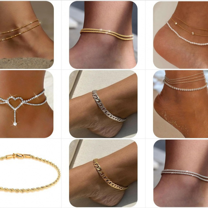 Set collana e bracciale a catena cubana da uomo in acciaio_voghion.com