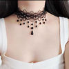 Retro crystal, necklace, choker, chain for key bag , Gothic