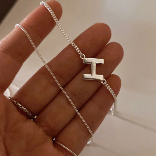 Double-Layer H-Shape Necklace for Women, New Arrival 925 Sterling Silver Clavicle Chain, Layered Design Perfect for Sweaters—Simple Elegance Meets Trendy Popularity