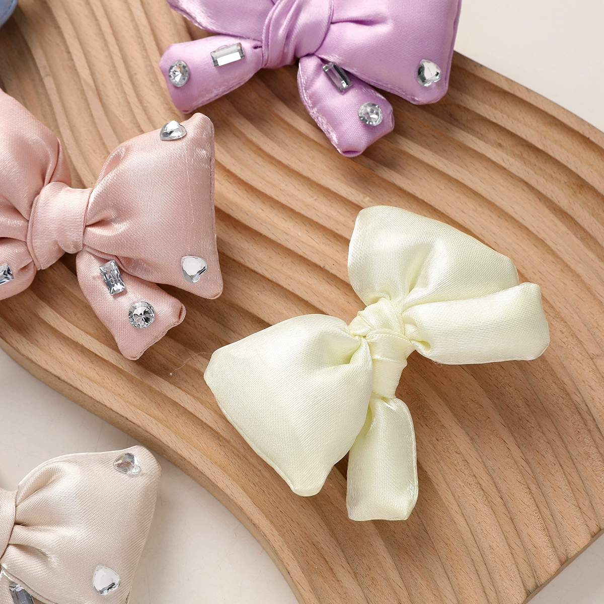 Brand hair accessory with rhinestones with bow handmade, keychain, doll, toy, bow tie with accessories, new collection, DIY, dress up
