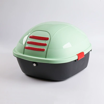 Vehicle Trunk, Large Capacity Battery – Motorcycle trunk - green-grass-free-installation-package-random-stickers