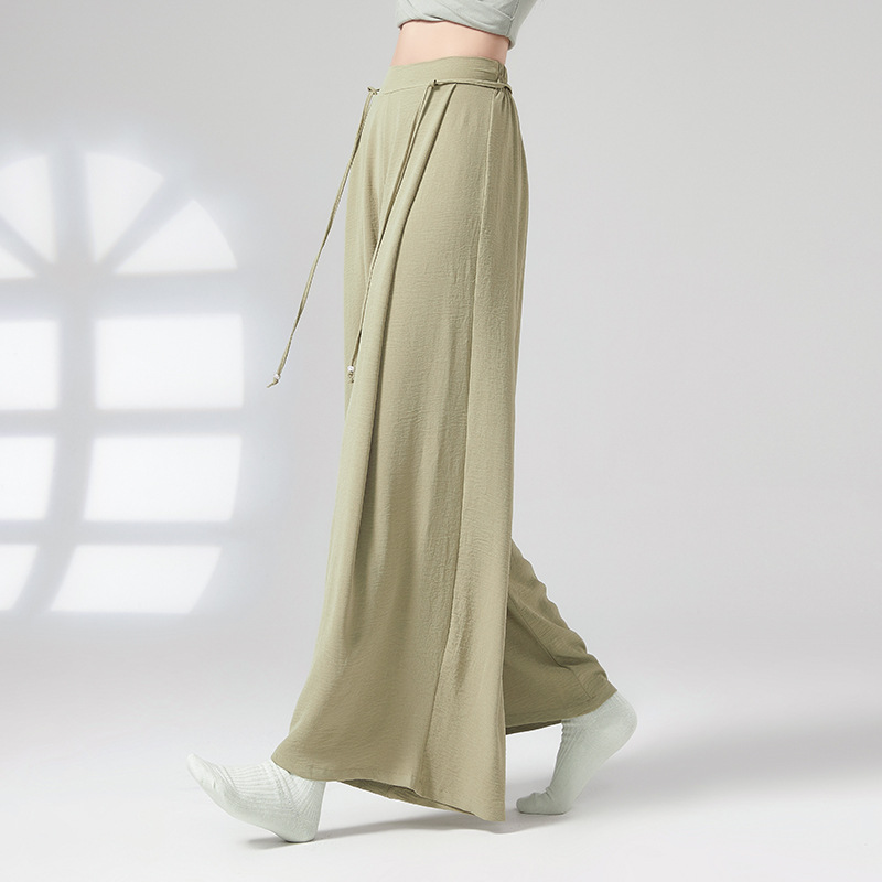 Classical dance practice clothing women's pants wide leg pants elegant Chinese dance clothing modern dance straight trousers