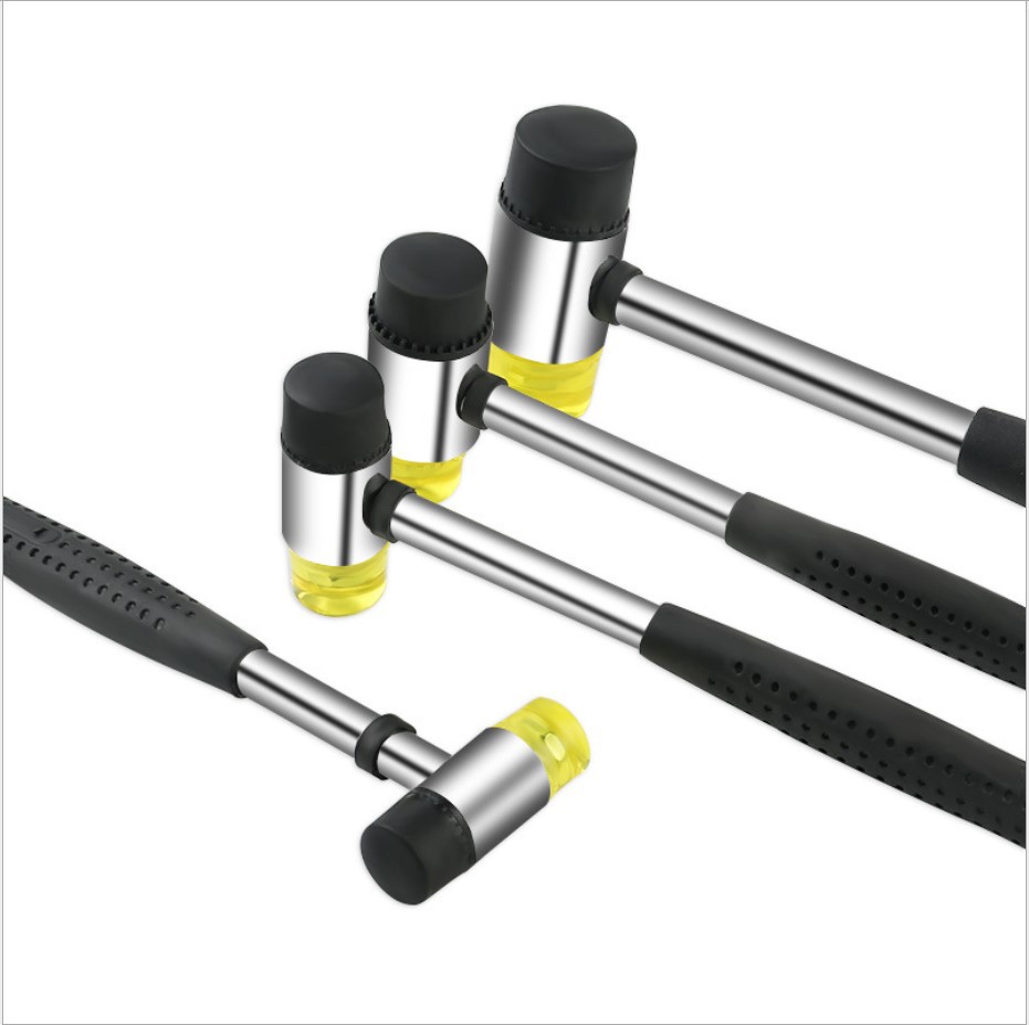 Rubber Hammer Tile Multi-function Professional Eraser Hammer Leather Mallet Soft Rubber Hammer Floor Knocking Hammer Installation Hammer
