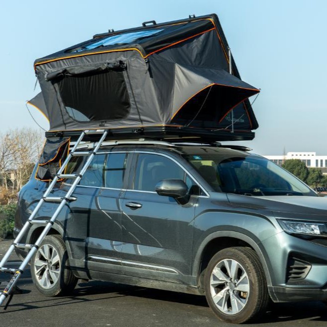 Hard-Shell Side-Opening Car Roof Tent, Quick-Open Car Tent, Suv Outdoor Camping Tent, Foldable, Windproof, Rainproof