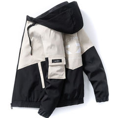 男性コートの韓国版ファッション春秋ジャケットが格好いいです。春秋モデルに服を着ます。