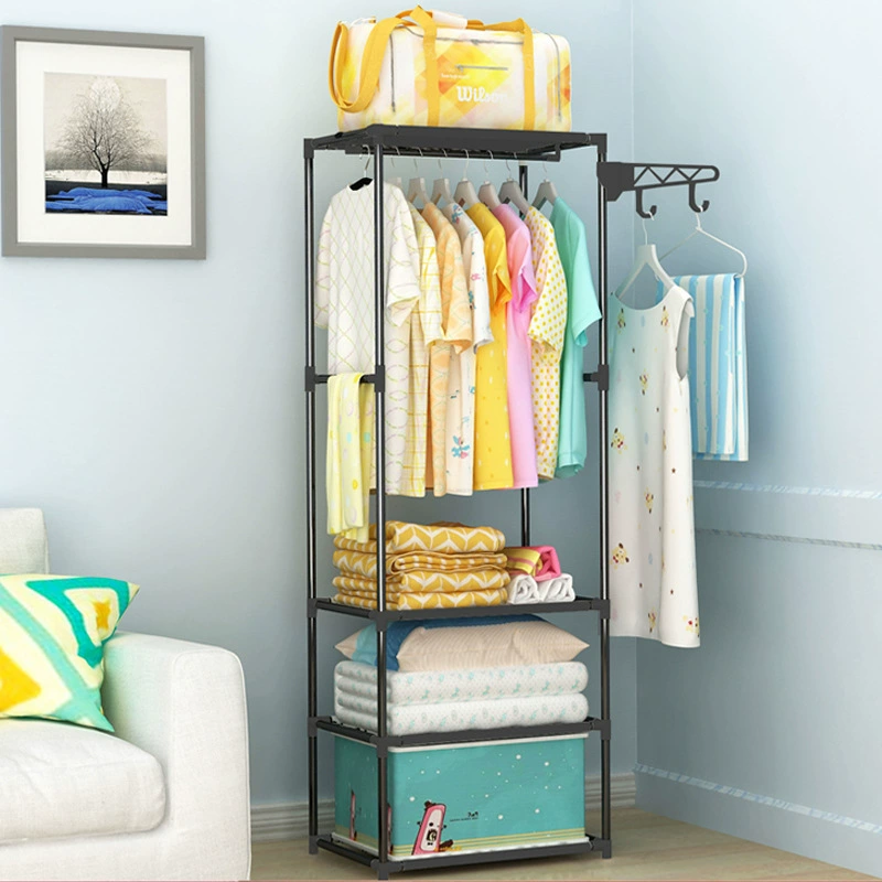 Новая стильная вешалка для одежды, простая напольная вешалка для одежды из металла, напольная вешалка для одежды для дома, сборная вешалка для одежды для спальни, для хранения и организации.