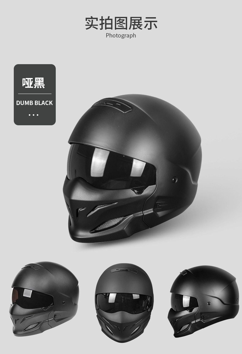 Scorpion Generation One Combination Helmet 3C/Dot Certified, Can Be Equipped with Bluetooth, Suitable for Motorcycles, Electric Vehicles, and Retro Helmets