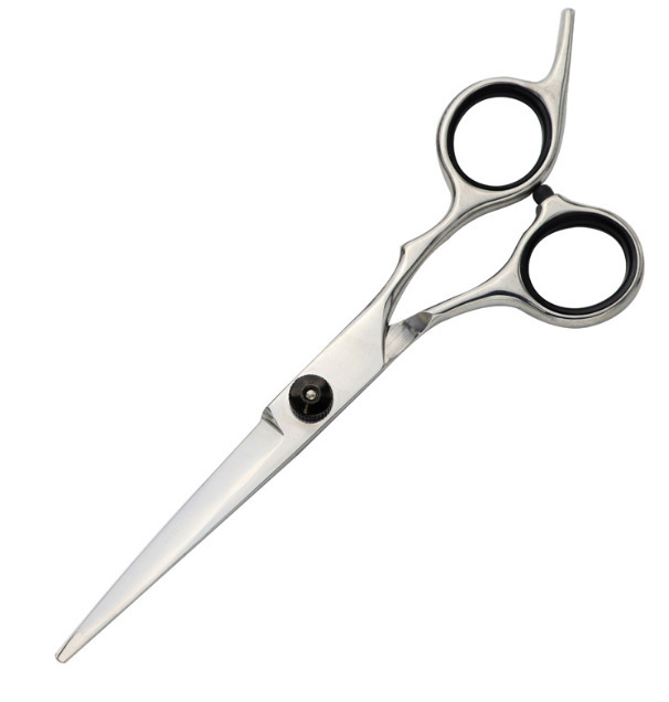Tijeras para el cabello Tijeras para el cabello Tornillo blanco de 6 pulgadas Tijeras planas Tijeras para dientes Niños adultos para el hogar Tijeras para el cabello