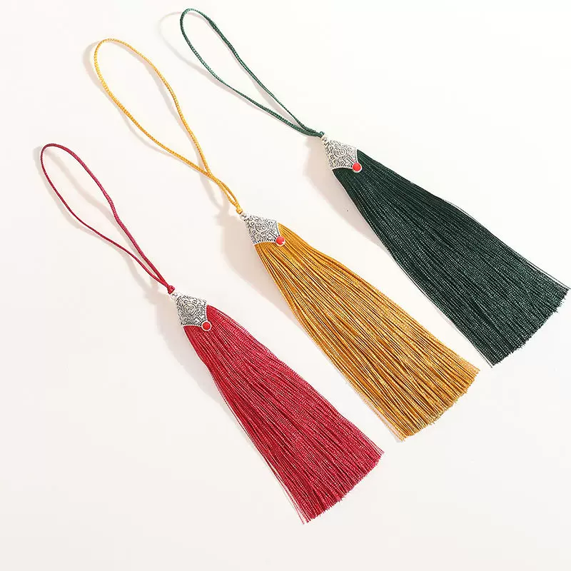 10CM将军帽流苏穗子 长鱼嘴包装盒书签吊穗汉服挂件厂家批发