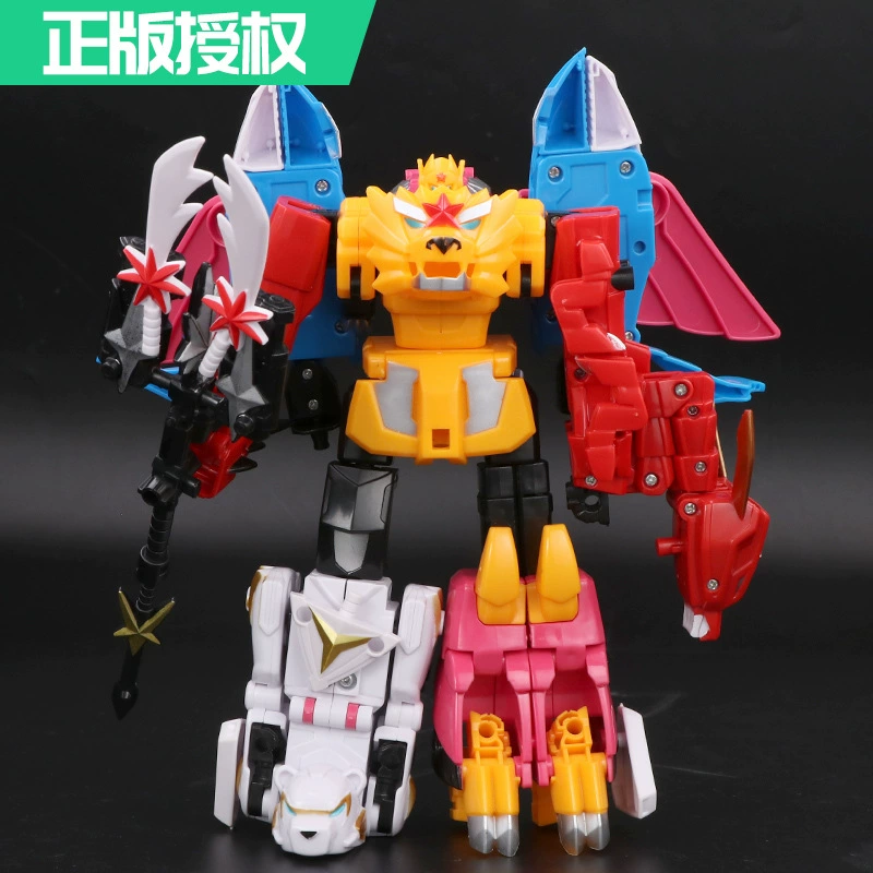Божественный зверь, игрушка Кинг-Конг, модель робота-трансформеры «шесть в одном», собранная вручную, меховой мальчик, аутентичная новинка Nanxing