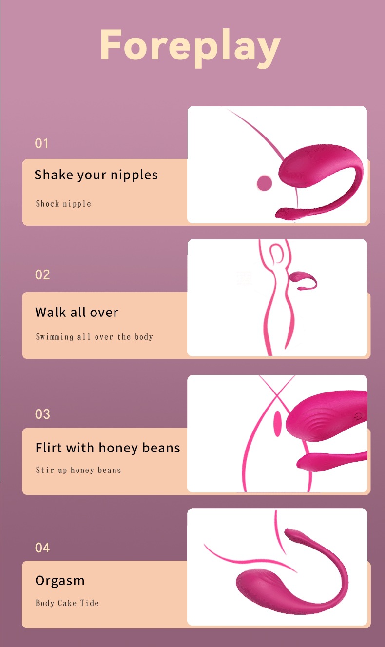 Vibrateur g-spot dauphin avec télécommande app connecté_voghion.com