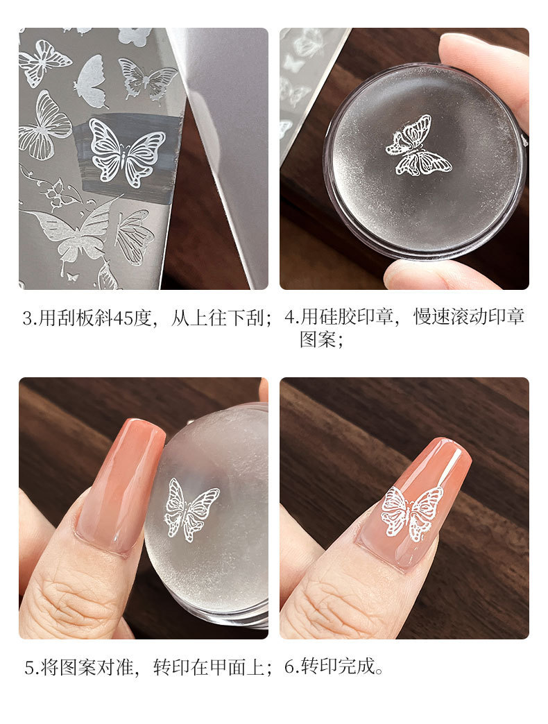 Hello Kitty Nail Art Steel Plate Bow Cat Transfer Printing Template Tool Wholesale Nail Art Kt Cat Transfer Plate