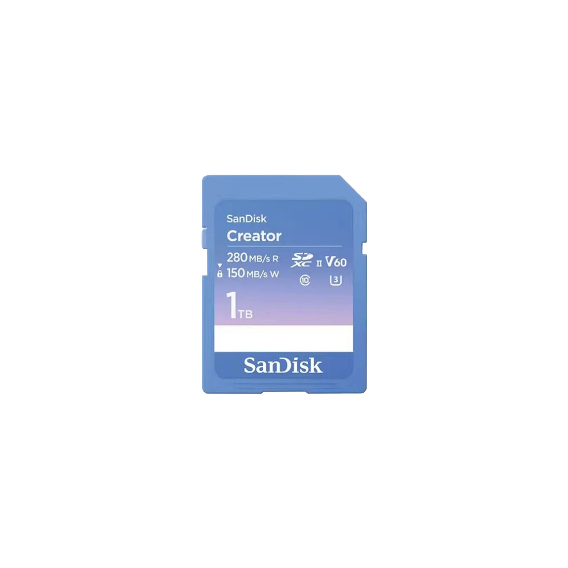 Карта памяти SanDisk Creator SD 6K Video Storage Card V60 для фотоаппаратов SLR, высокая скорость непрерывной съемки SD карта памяти