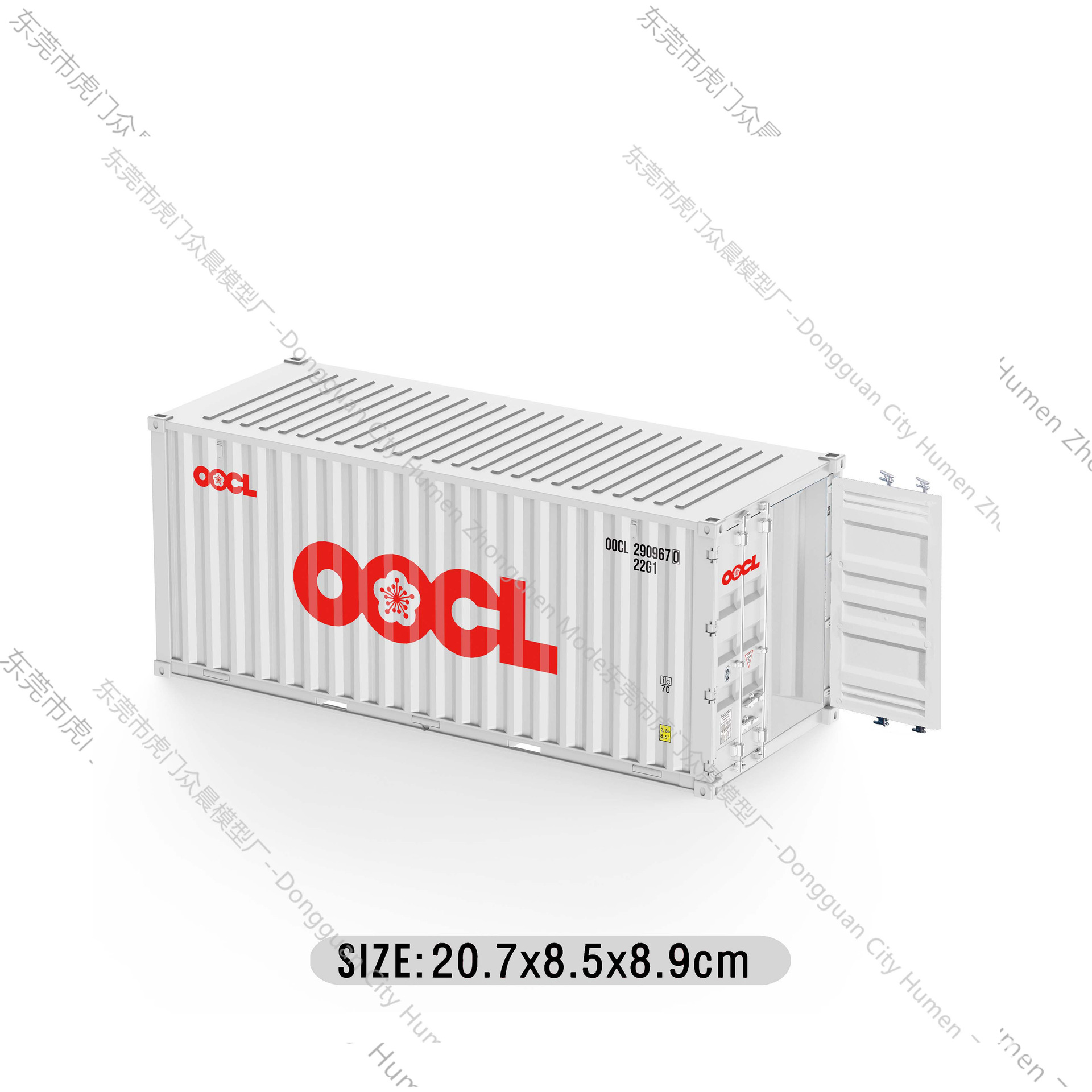 Modelo de contenedor mediterráneo Pequeños adornos industria logística Regalo de acompañante de negocios Soporte de impresión de logotipo gráfico