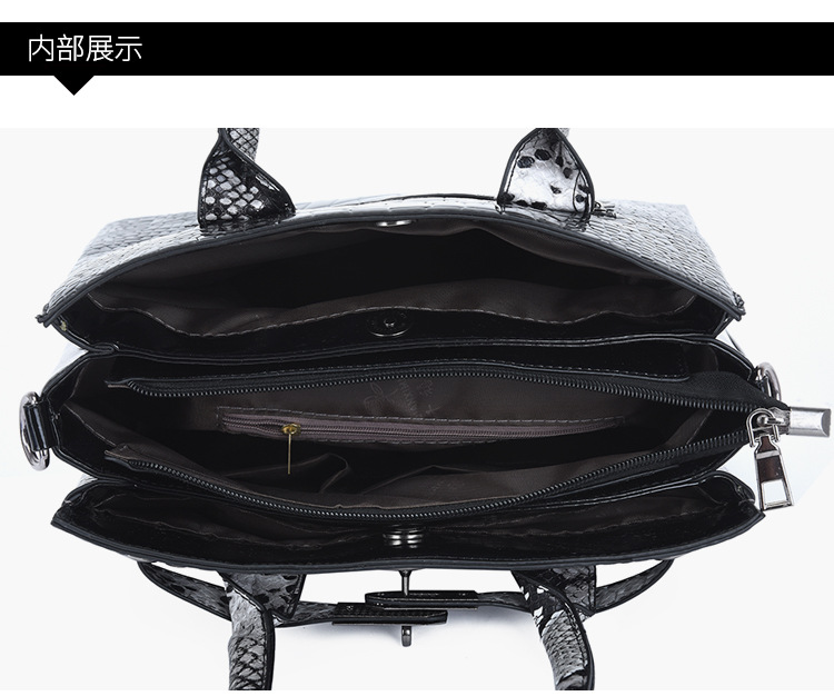 New European and American fashion crocodile pattern crossbody single-shoulder handbag bags for women, wholesale of mother and child set bags undefined