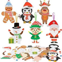 雪だるま泡ステッカー子供用クリスマス工芸品とアートステッカー、カード、パーティーパッケージ、装飾用