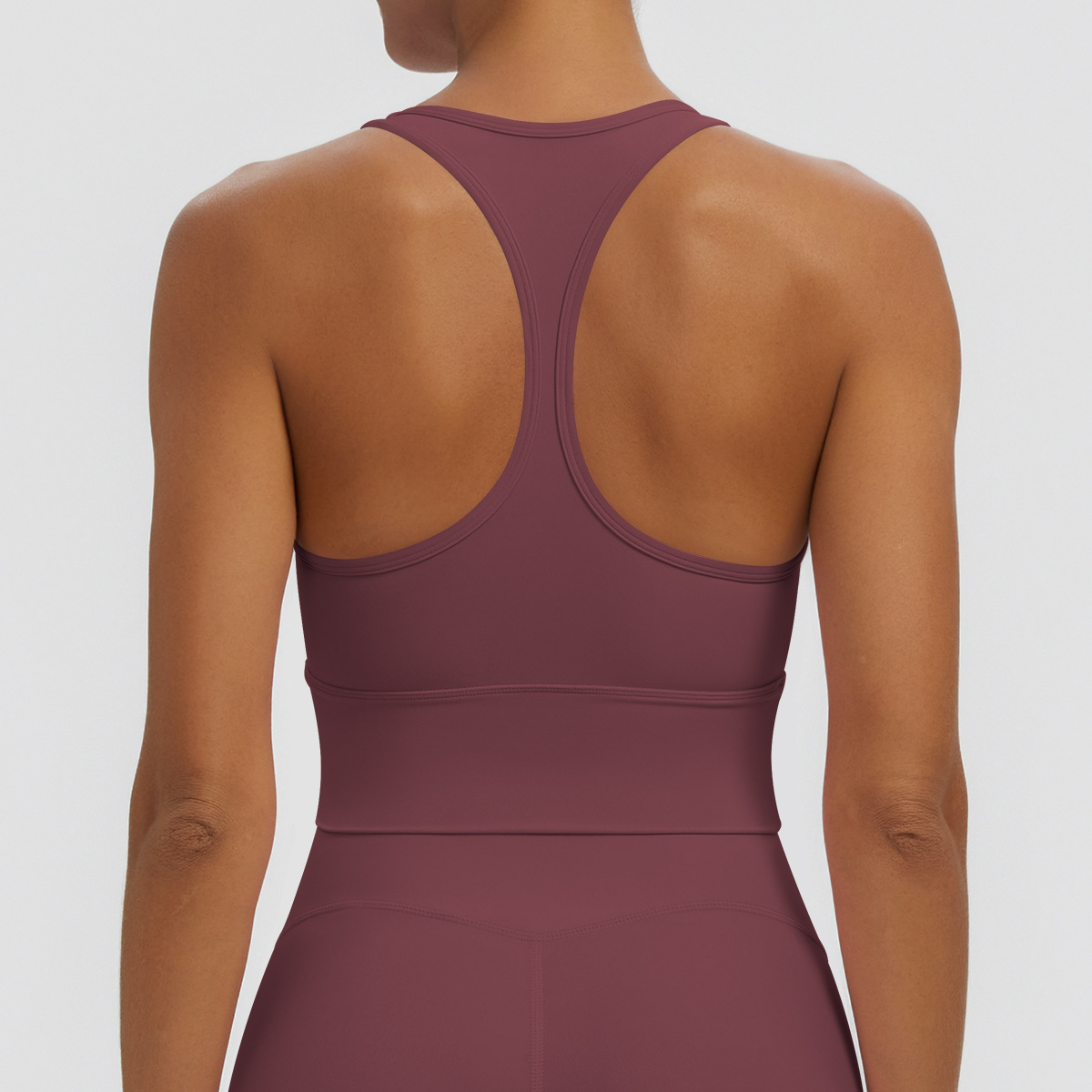 Nuevo transfronterizo sólido I-shaped hermosa espalda apretada ropa interior deportiva transpirable correr fitness yoga chaleco chaleco mujer image 23